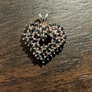 Blue heart pendant